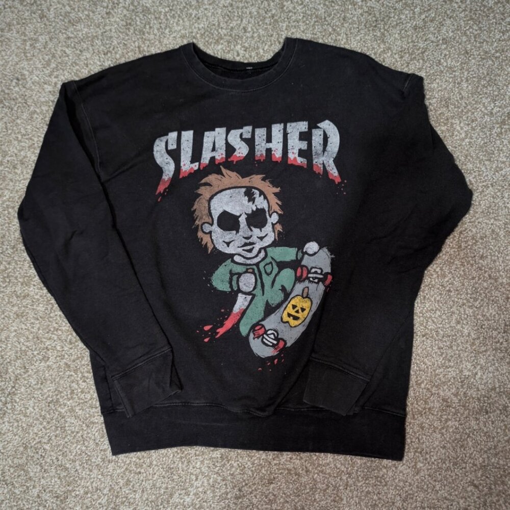 Michael Myers Halloween Slasher Parody Sweatshirt Size S